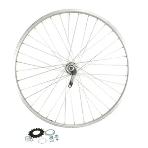 Achterwiel van de fiets moer. volle as aluminium velg Velox Moy. Velosteel Coaster image-0