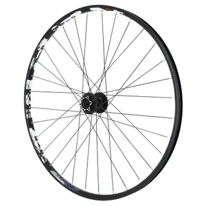 Roue avant double paroi avec oeillet moyeu shimano 6 trous 32 rayons jante Velox Karma Disc Shimano M475 32 21C image-0