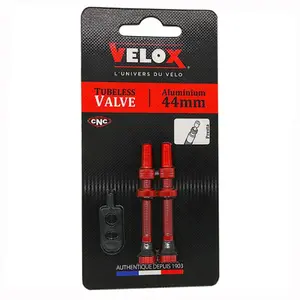 Αλουμινένιες βαλβίδες για tubeless ελαστικά Velox Presta (x2) image-0