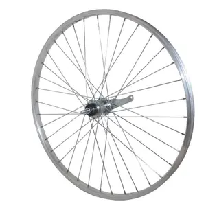 City bike rear wheel with steel hub and aluminum retropedalage Velox torpedo 1V. 26"
