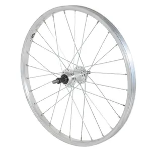 Roue de vélo VTT arrière aluminium moyeu aluminium axe plein Velox Rl 6-7V image-0