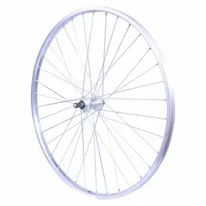 VELOX Roue Arrière Mach1 M110 Argent 26 Pouces - Miche Magnum RL 5/6/7V - Ecrous M10