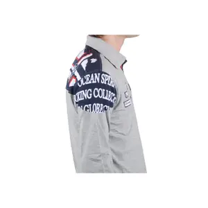 Long sleeve polo for kids Vent du Cap Ecalank image-1