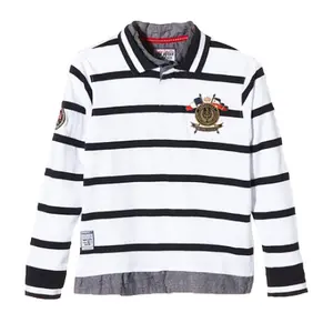 Long sleeve polo for kids Vent du Cap Ecraor image-0
