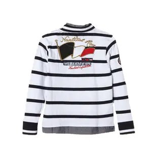 Long sleeve polo for kids Vent du Cap Ecraor image-1