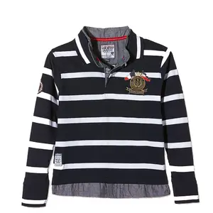 Long sleeve polo for kids Vent du Cap Ecraor image-0