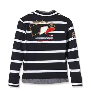 Long sleeve polo for kids Vent du Cap Ecraor image-1