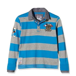 Long sleeve polo for kids Vent du Cap Ecrasty image-0