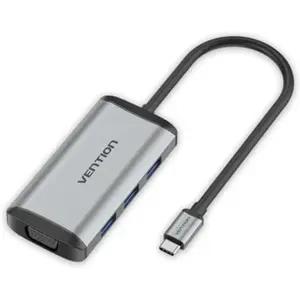 USB-C naar 3x USB-A + 1x HDMI + 1x VGA + 1x USB-C 87W Vention