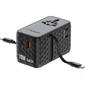Universal travel adapter Verbatim Charge'n'Travel