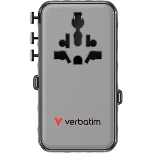 Universal travel adapter Verbatim Charge'n'Travel image-1
