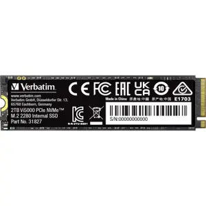 Disco rigido SSD NVMe Verbatim Vi5000 - M.2 Type 2280 2To image-1