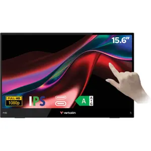 Schermo portatile touch leggero Verbatim Full HD 15,6" image-1