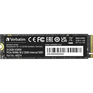 Disco rigido SSD NVMe Verbatim Vi3000 - M.2 Type 2280 512Go