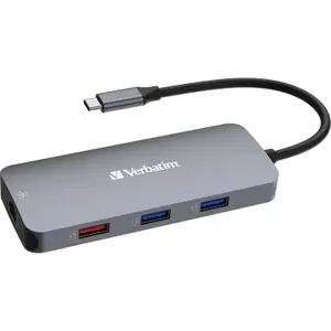 USB-C 3.2 portable dock Verbatim Hub Pro Multiports 9