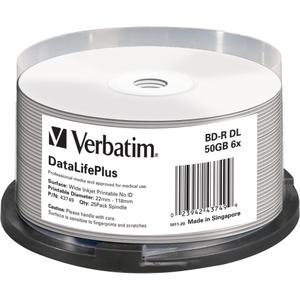 Disque 50Go Verbatim BluRay BD-R DL DataLifePlus (x25)