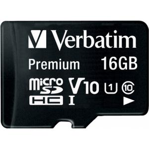 Carte micro SD avec adaptateur Verbatim Class 10 Verbatim 16 Go image-1