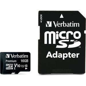 Carte micro SD avec adaptateur Verbatim Class 10 Verbatim 16 Go image-0