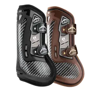 Open Front Horse Gaiters with Closure Veredus Absolute Carbon image-1