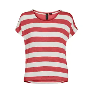 T-shirt listrada feminina Vero Moda Wide image-0