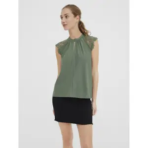 T-Shirt mit Spitze für Damen Vero Moda Milla image-2