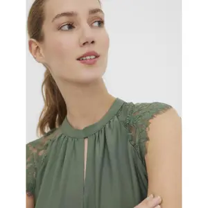 T-Shirt mit Spitze für Damen Vero Moda Milla image-4