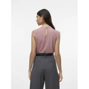 T-Shirt mit Spitze für Damen Vero Moda Milla image-3