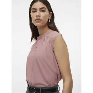 T-Shirt mit Spitze für Damen Vero Moda Milla image-4