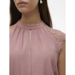 T-Shirt mit Spitze für Damen Vero Moda Milla image-5