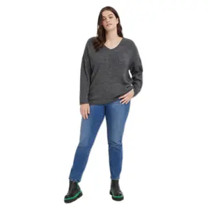 Pullover col v femme Vero Moda Crewlefile image-1