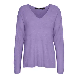 Trøje med v-hals til kvinder Vero Moda Crewlefile image-0
