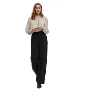 Pantalon large femme Vero Moda Becky Hr Pull on image-2