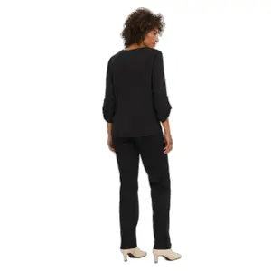 Blouse à pli col v femme Vero Moda Wilma Wvn image-3