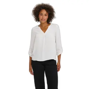 Blouse à pli col v femme Vero Moda Wilma Wvn image-2