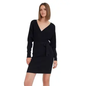 Robe manches longues col v femme Vero Moda Hollyrem image-2