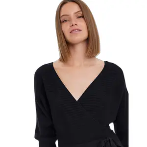 Robe manches longues col v femme Vero Moda Hollyrem image-4