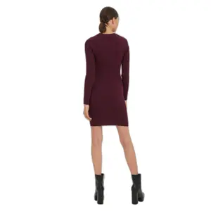 Robe manches longues col o femme Vero Moda Kiki image-3