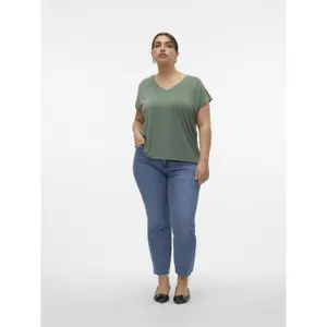 Camiseta de mujer con cuello de pico Vero Moda Filli image-2