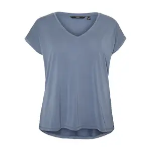 Camiseta de mujer con cuello de pico Vero Moda Filli image-0