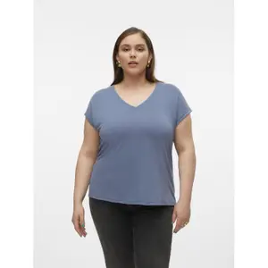 Camiseta de mujer con cuello de pico Vero Moda Filli image-2