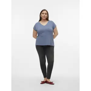 Camiseta de mujer con cuello de pico Vero Moda Filli image-1