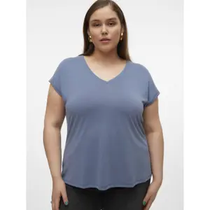 Camiseta de mujer con cuello de pico Vero Moda Filli image-3