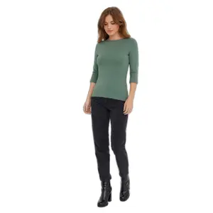 T-shirt manches 3/4 femme Vero Moda Panda Modal image-2