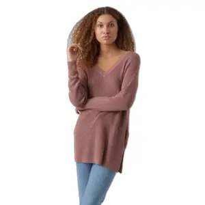 Longpullover mit V-Ausschnitt Frau Vero Moda Newlex Sun image-1