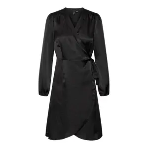 Robe portefeuille manches longues femme Vero Moda Sabi image-0