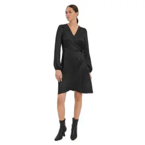 Robe portefeuille manches longues femme Vero Moda Sabi image-1