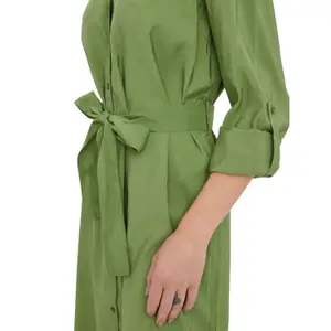 Robe chemise mi-mollet manches longues femme Vero Moda Bell Wvn image-4