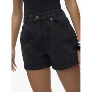 Hoch geschnittene weit geschnittene Jeansshorts für Damen Vero Moda Zuri Mix image-4