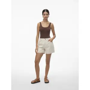 Hoch geschnittene weit geschnittene Jeansshorts für Damen Vero Moda Zuri Mix image-2