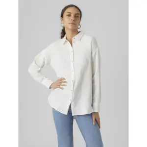 Camicia ampia in lino donna Vero Moda Natali Nia image-1